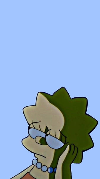 Lisa Simpson, Vaporwave, Crying, Random, Wallpaper, - Bart Simpson