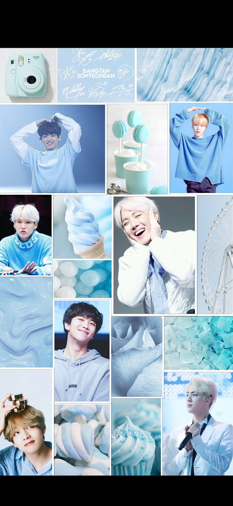 BTS blue asthetic, HD phone wallpaper Peakpx