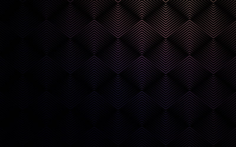 rhombuses, dark background, lines, geometric texture, stripes pattern, HD wallpaper