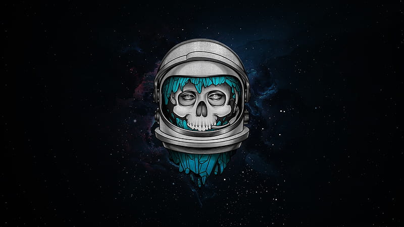 Skull Dark Astronaut Laptop Full, , Background, and, HD wallpaper | Peakpx