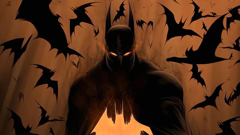 Art Batman Bats, batman, superheroes, digital-art, artwork, HD wallpaper