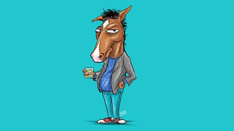 Bojack Horseman Minimal , bojack-horseman, tv-shows, animated-tv-series, HD wallpaper