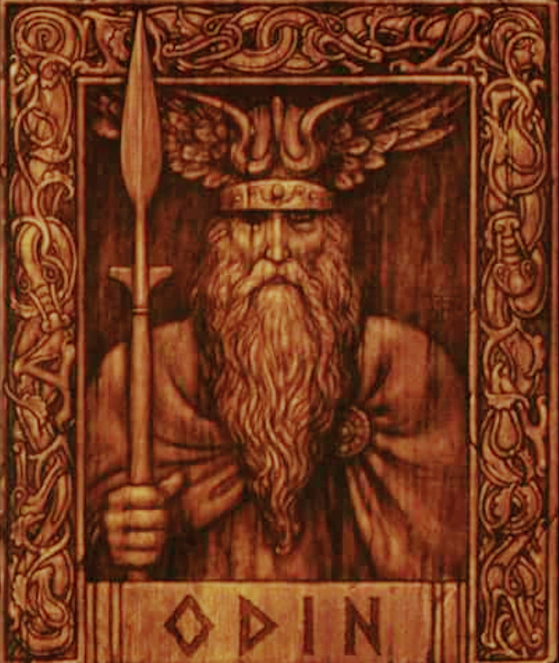 Odin, asatru, gods, marvel, neovik, norse, occult, thor, vikings, wood, HD phone wallpaper