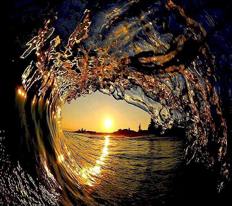 nature, ocean, wave, HD wallpaper