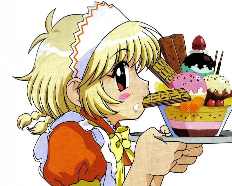 Pudding Fong, Anime, Kiki Benjamin, Mew Mew Power, Tokyo Mew Mew, Cute, Sundae, Ice Cream, Sweets, HD wallpaper