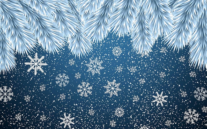 Christmas Snowflakes Background Macbook Pro Retina , , Background, and, HD wallpaper