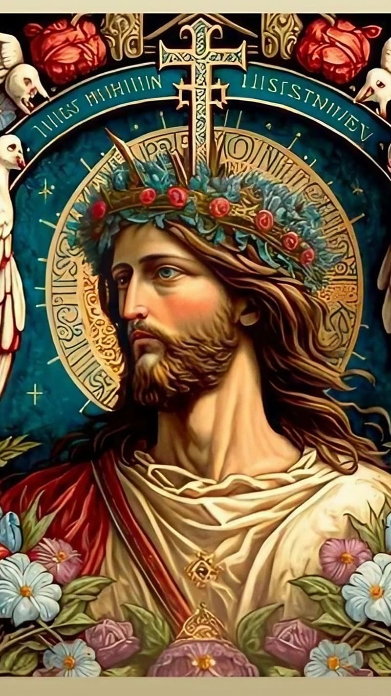 Jesus , Illustration, lord, god, jesus christ, HD phone wallpaper