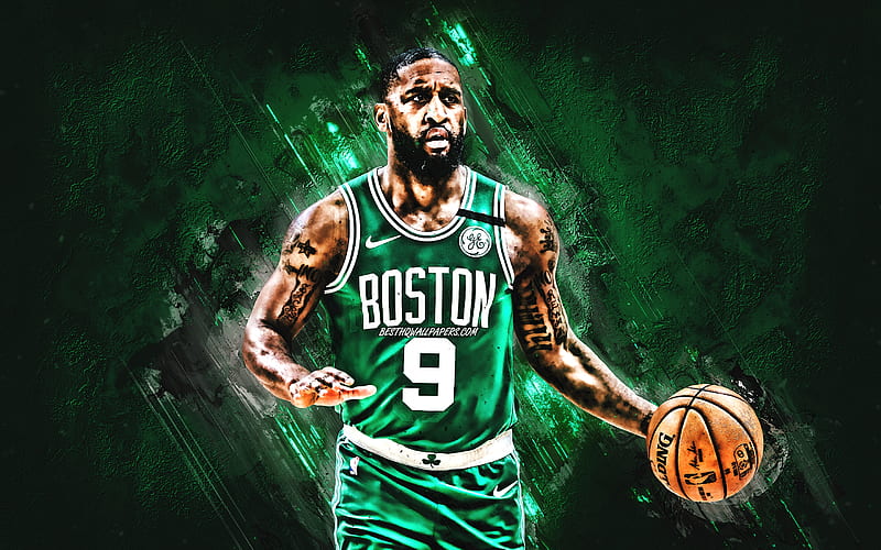 Brad Wanamaker, NBA, Boston Celtics, green stone background, American Basketball Player, portrait, USA, basketball, Boston Celtics players, HD wallpaper