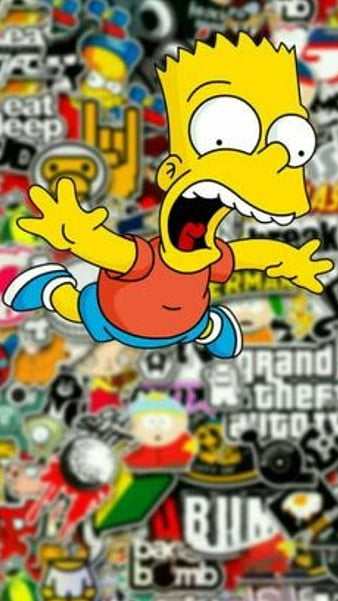 Supreme Wallpaper With Bart Simpson - Bart Simpson Supreme Gucci