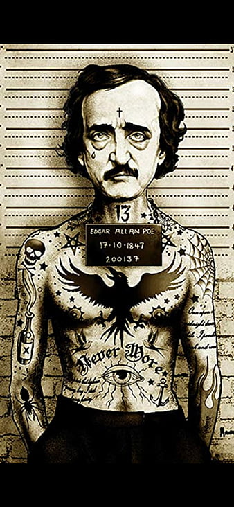  Edgar Allan Poe, Halloween, Fondo de pantalla del teléfono HD