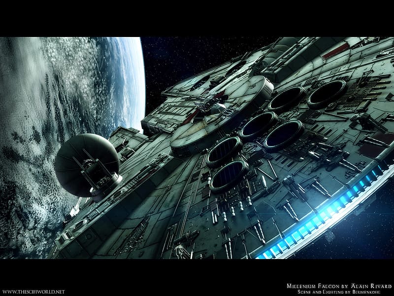 Star Wars, Sci Fi, Spaceship, Movie, Millennium Falcon, HD wallpaper
