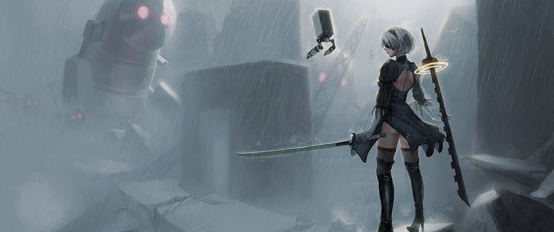 Nier Automata Resolution , Anime , , and Background, 3440X1440 Nier, HD wallpaper