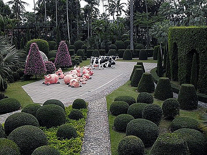 Thailand Gardens, garden, holidays, bonito, thailand, HD wallpaper