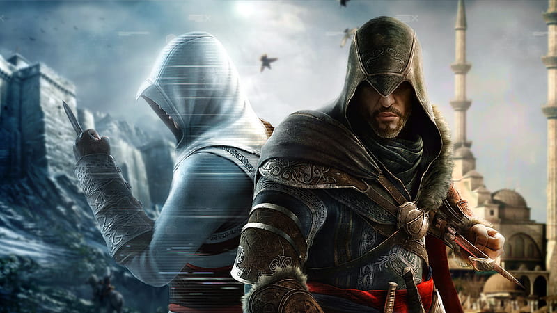 Assassin Creed Revelations, revelations, creed, ubisoft, altair, ezio, 2011, assassin, HD wallpaper