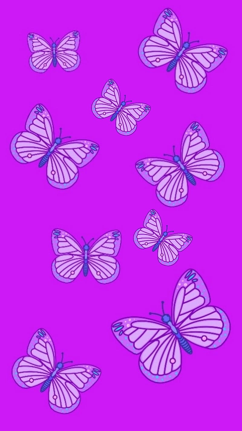 Details 83+ purple butterflies wallpaper - in.coedo.com.vn