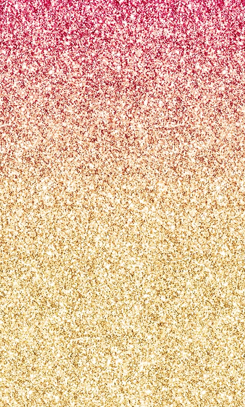 Glitter Ombre, colorful, cute, gold, pink, pretty, HD phone wallpaper