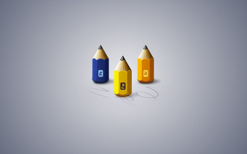 Adobe Pencils-High Quality, HD wallpaper