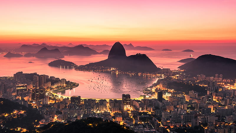 Rio De Janeiro Sunrise , rio-de-janeiro, world, sunrise, HD wallpaper