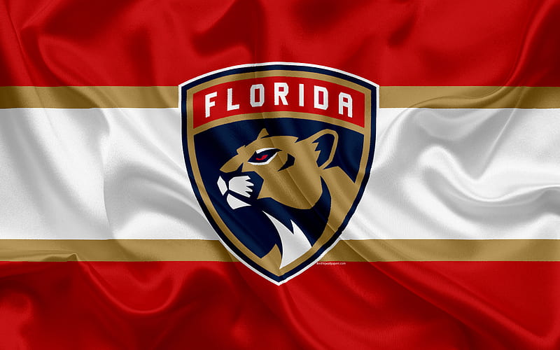 Florida Panthers, hockey club, NHL, emblem, logo, National Hockey League, hockey, Sunrise, Florida, USA, HD wallpaper