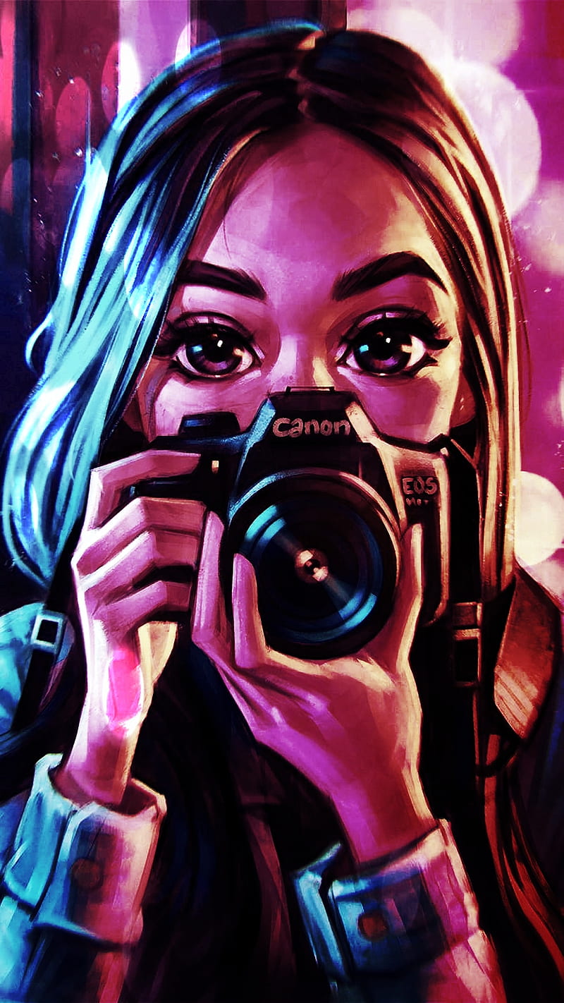 Girl with a camera, HD phone wallpaper | Peakpx