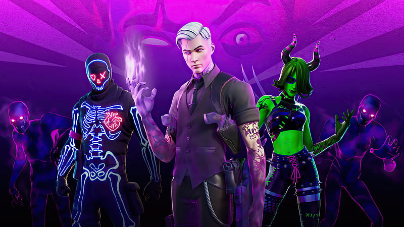 fortnite halloween, microsoft, nintendo, party trooper, playstation, xbox, HD wallpaper