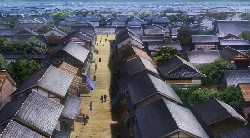Japanese anime town landscape HD wallpapers  Pxfuel