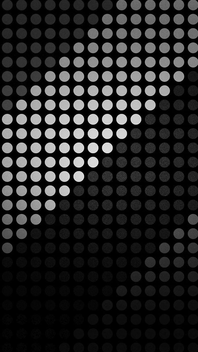 Dots, gray scale, HD phone wallpaper