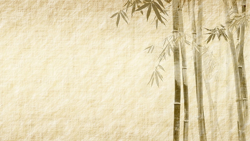Simple Bamboo 4, tree, oriental, texture, beige, simple, ecru, paper, bamboo, HD wallpaper