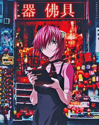 Lucy, aesthetic, manga, elfen lied, anime, HD phone wallpaper