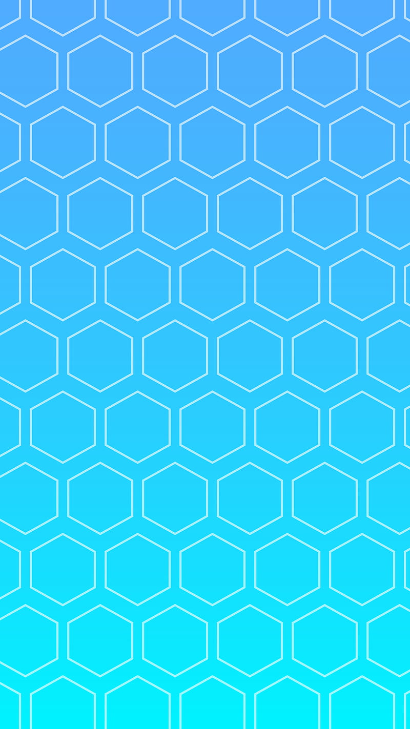 Blue Hex, 929, cute, hexagon, summer, HD phone wallpaper