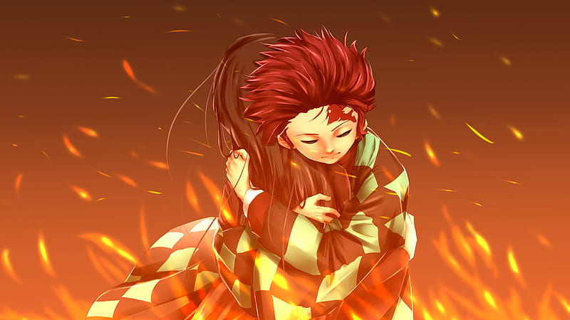 Demon Slayer Nezuko Kamado Tanjirou Kamado On Fire Anime, HD wallpaper