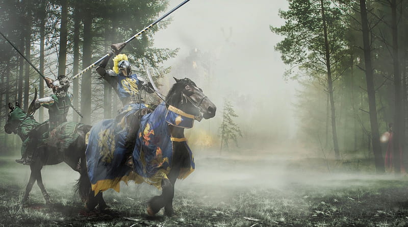 1080p Free Download Two Knights Forest Horse Knight Armour Hd