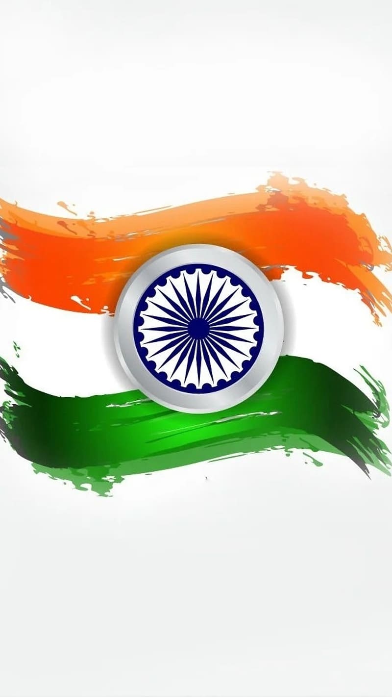 Indian Flag With White Background, indian flag , national flag, tiranga, india, HD phone wallpaper