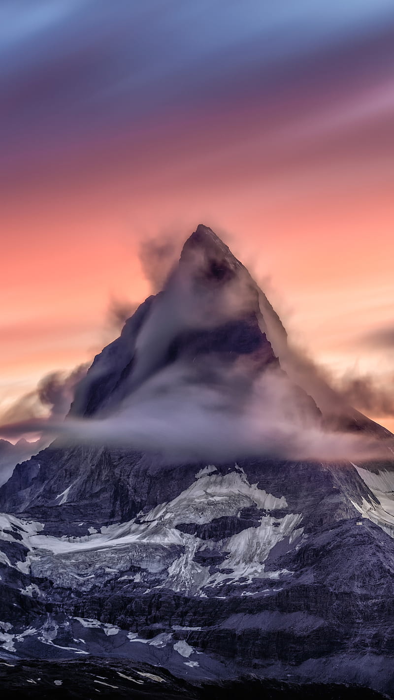 Matterhorn alps, mountain, nature, HD phone wallpaper