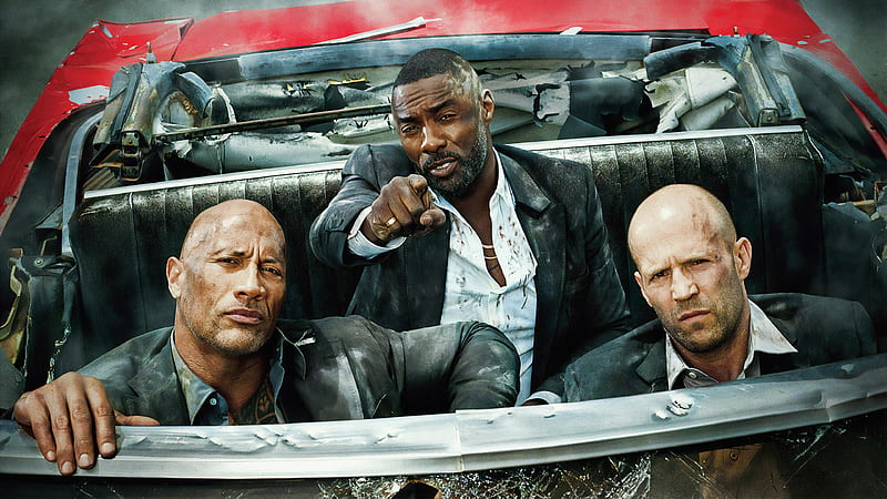 Fast & Furious Presents: Hobbs & Shaw (2019), fast and furious presents, Jason Statham, movie, car, man, hobbs and shaw, actor, poster, Dwayne Johnson, Idris Elba, HD wallpaper