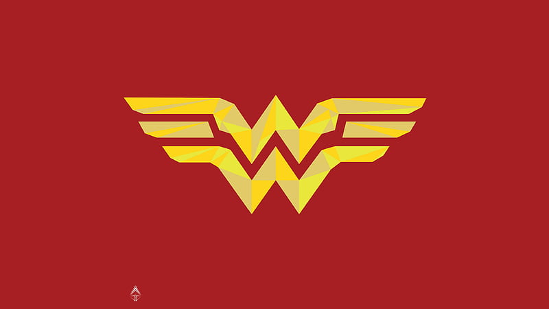 Wonder woman, logo, minimalistic, HD wallpaper | Peakpx