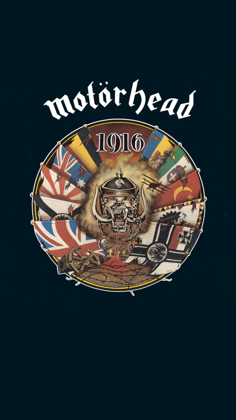 Motorhead 1916, band, lemmy, metal, motor head, music, punk, rock, rock and roll, HD phone wallpaper