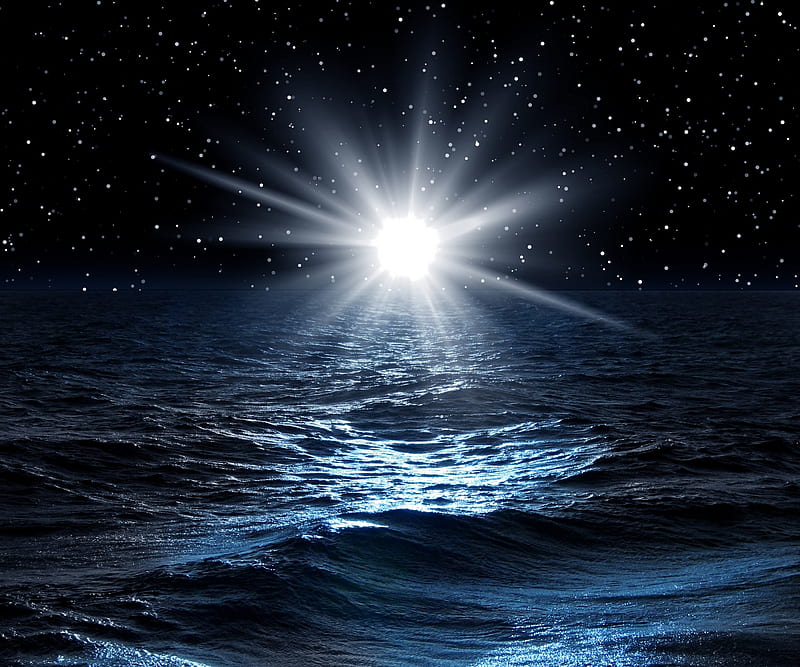 HD moon rays wallpapers