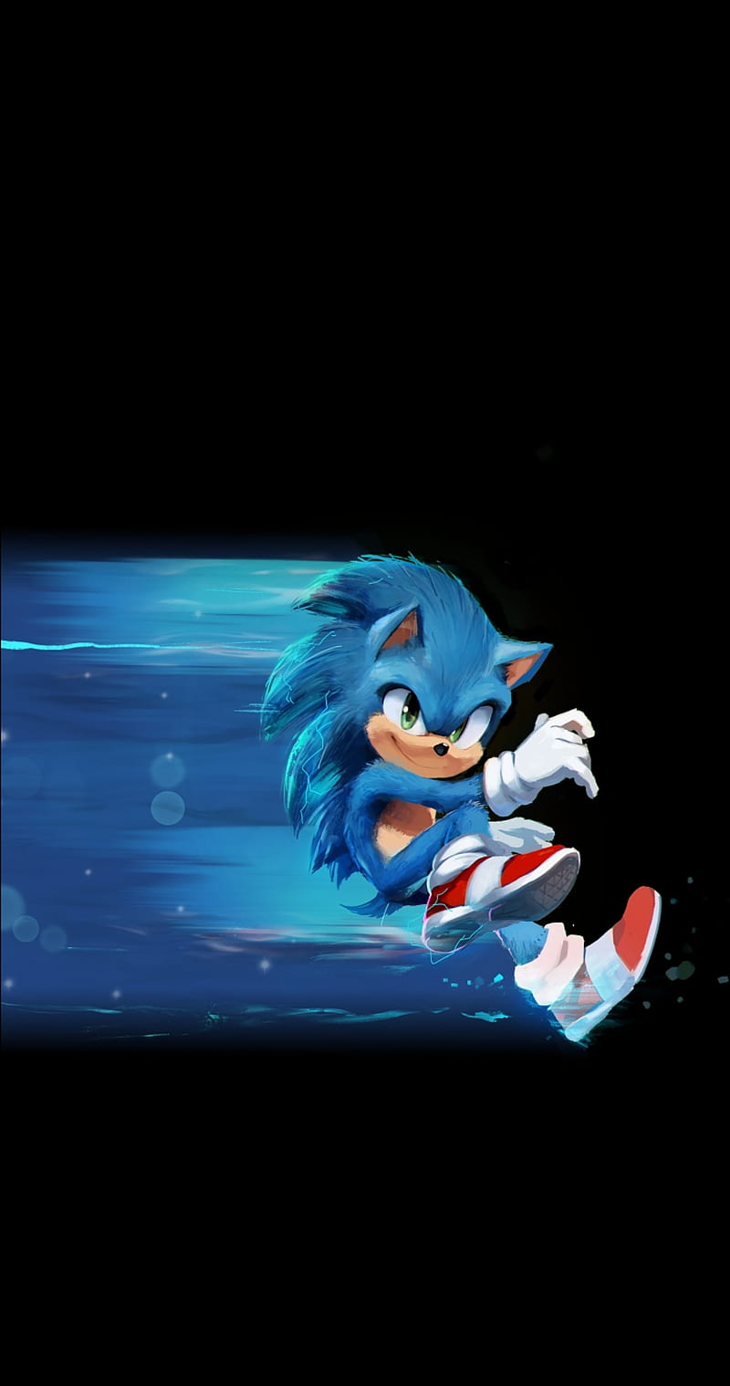 Sonic The Hedgehog, black sonic movie, HD phone wallpaper
