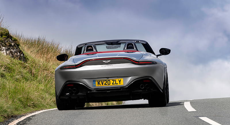 2021 Aston Martin Vantage Roadster (Color: Spirit Silver) - Rear , car, HD wallpaper 2021 Aston Martin Vantage Roadster (Color: Spirit Silver) - Rear , car, HD wallpaper