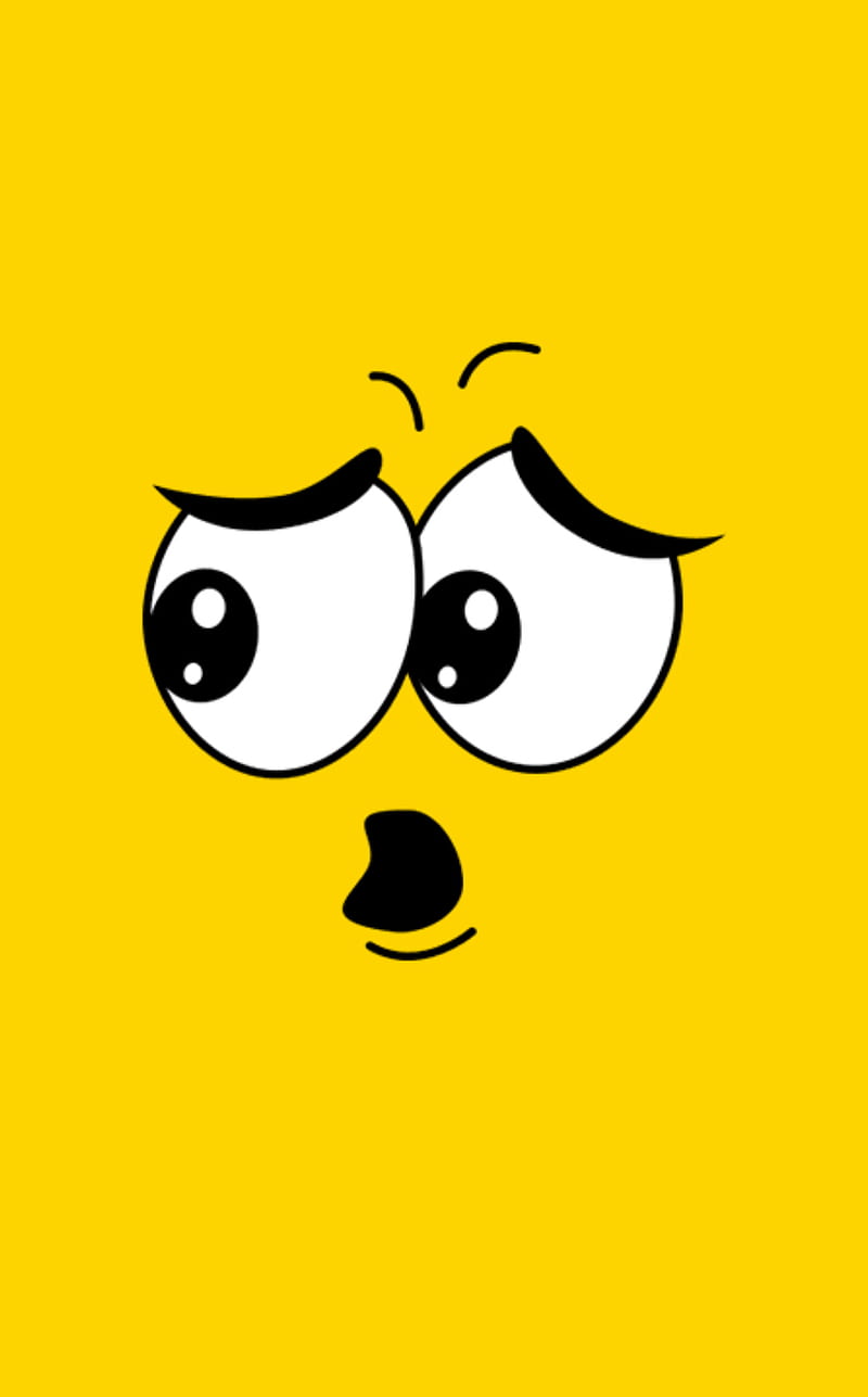 Cute face, funny, laugh, lol, so cute, yellow, HD phone wallpaper | Peakpx