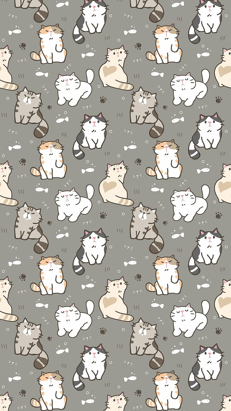 michis, cats, kawaii, HD phone wallpaper