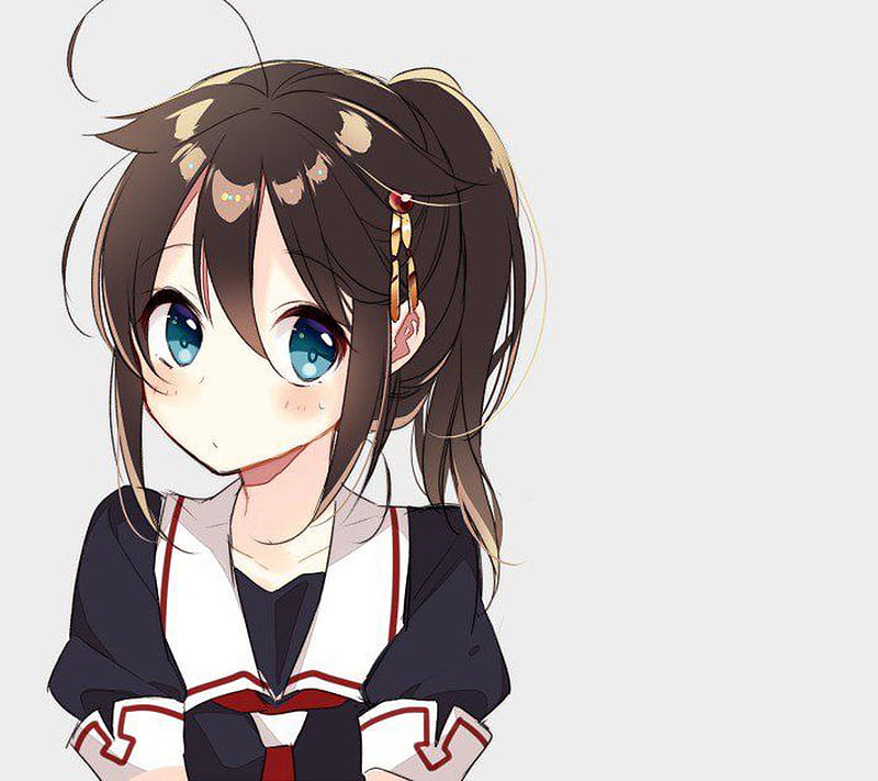 Anime Girl, cute, flowers, funny, kawaii, love, simple, HD wallpaper |  Peakpx