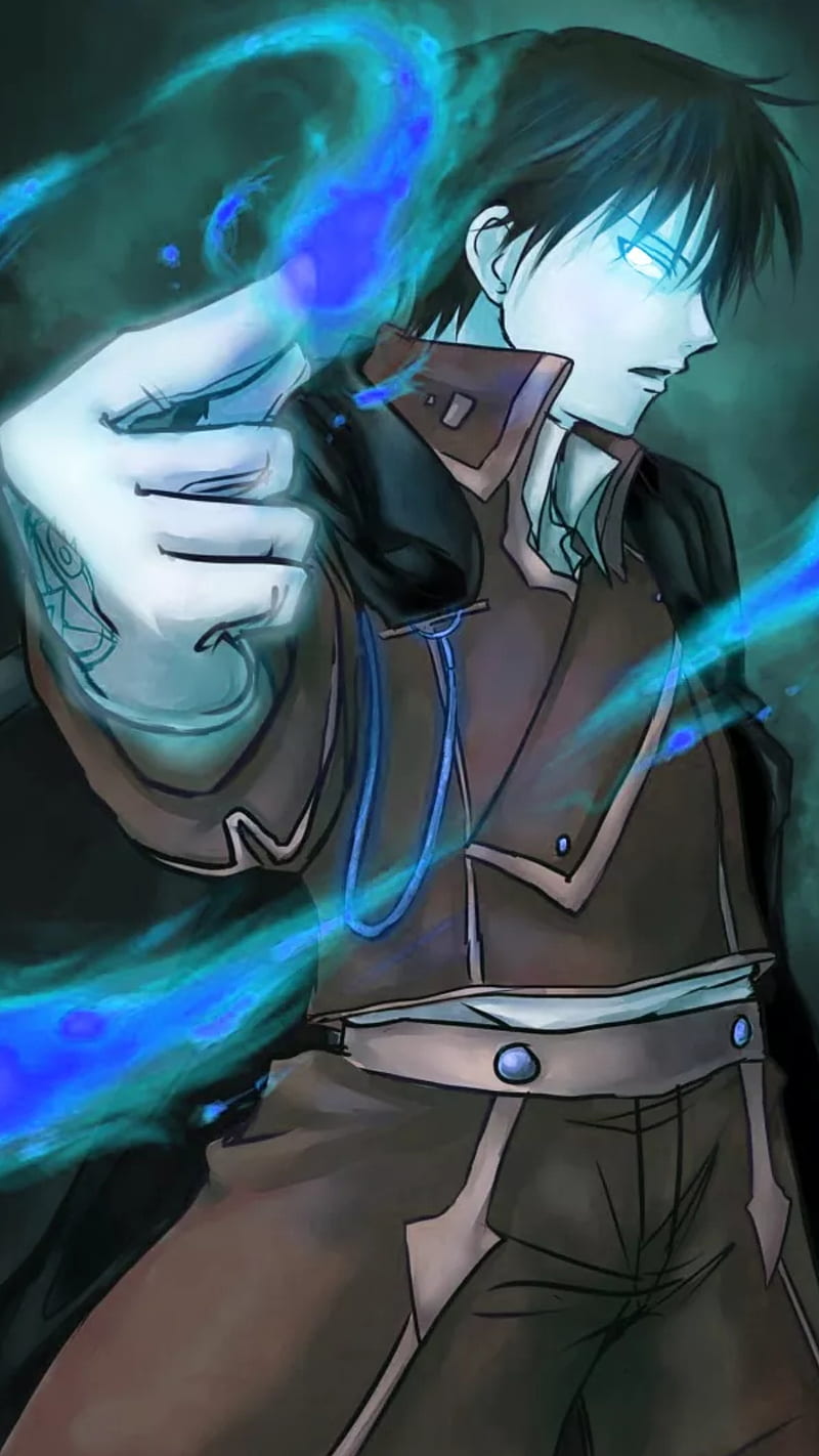Roy Mustang, anime wallpapaer, fullmetal alchemist brotherhood, otaku, fma  brotherhood, HD phone wallpaper