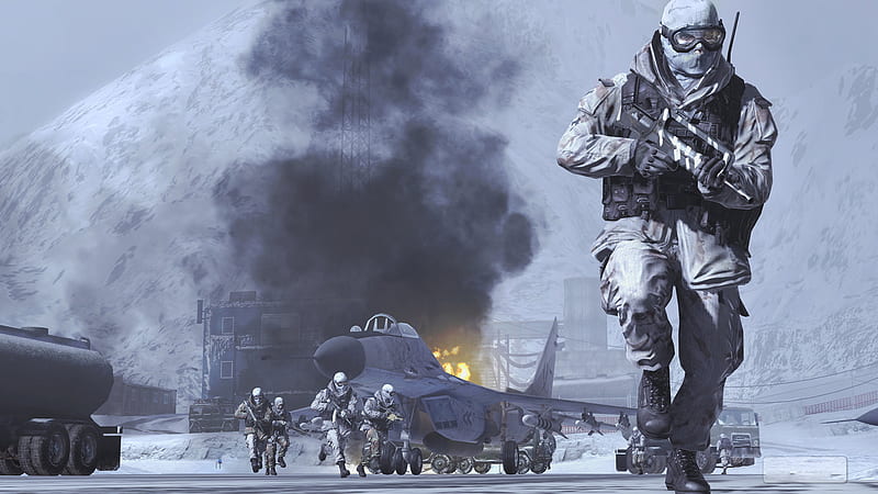 Call of Duty 4 - Modern Warfare II , soap, guerra, video game, game, artwork, cod mw 2, cod, ghost call of duty, modern war fare, HD wallpaper