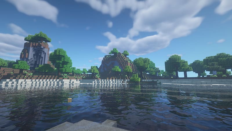 Landscape, Minecraft, Video Game, HD wallpaper
