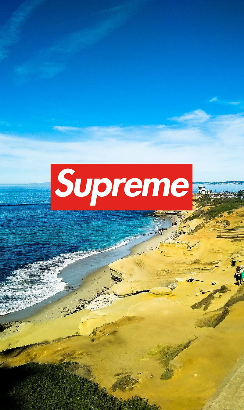 SD Beach Supreme, beach, lit, san diego, supreme, HD phone wallpaper