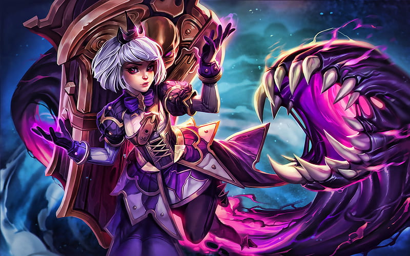 Orphea, darkness, 2019 games, Heroes of the Storm, online games, HD wallpaper