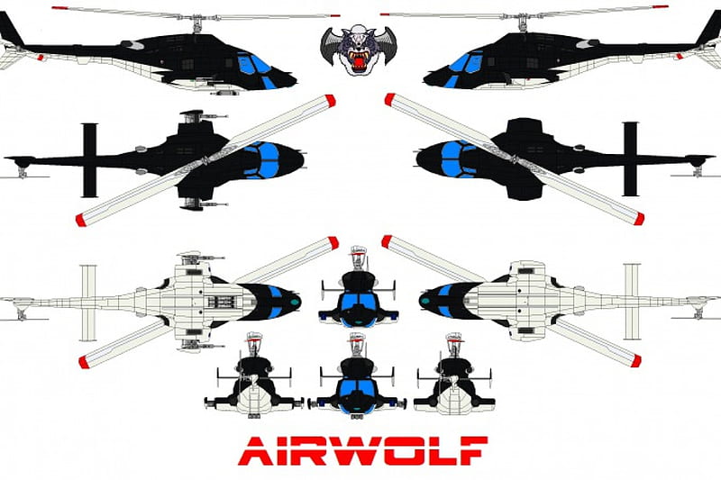 Airwolf, series, tv, design, HD wallpaper