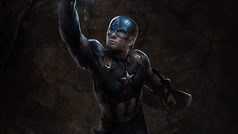 Captain America Mjolnir Art, captain-america, superheroes, artwork, artstation, HD wallpaper